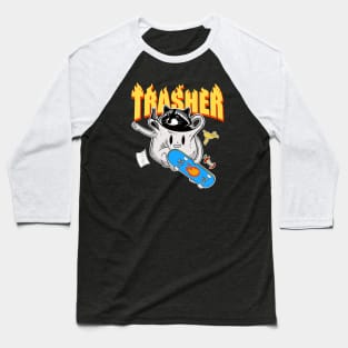 Trasher Panda Baseball T-Shirt